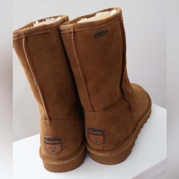 NWOT BearPaw Tan Winter Boots with Cozy Lining Size 9 - Picture 6 of 12